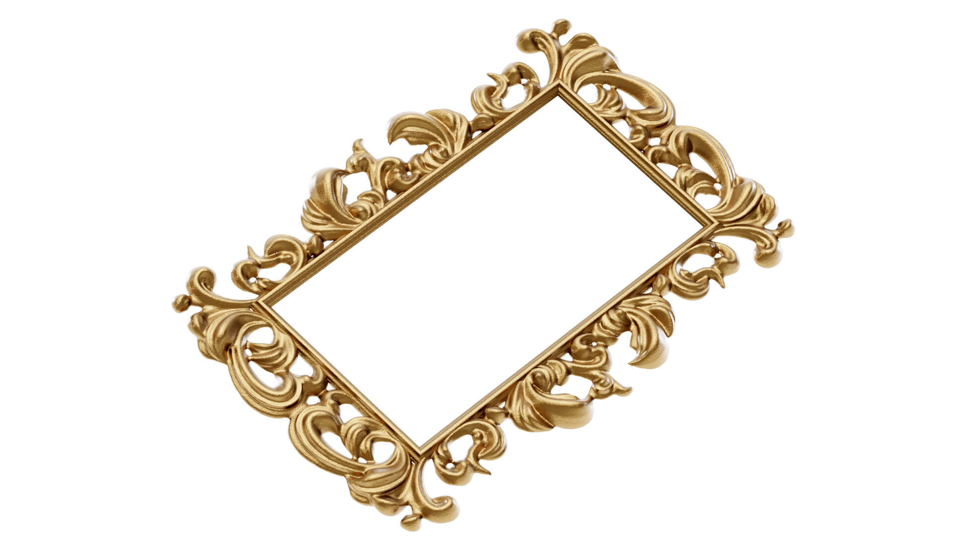 Antique Mirror Frame 3D Model by cagatay_cetin