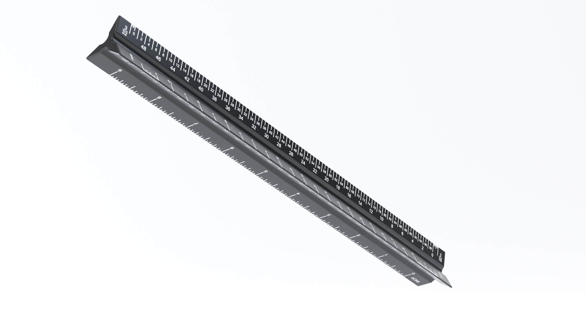 Model Railroad Scale Ruler 6, Ruler 6 Inch