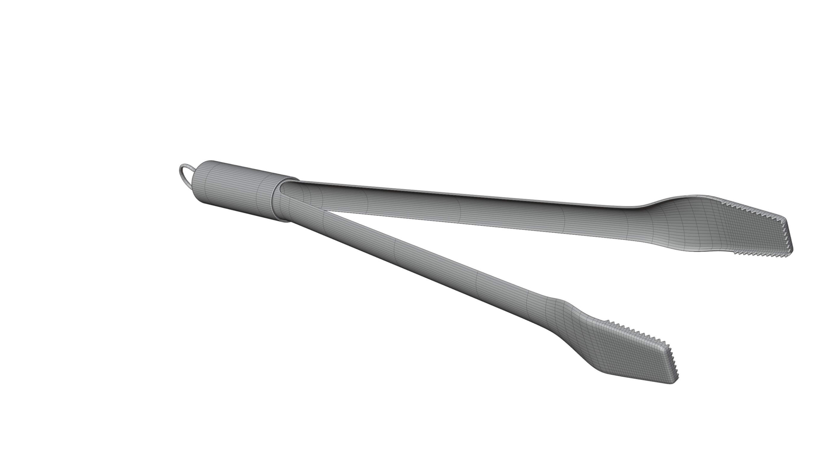 Barbecue Tongs 3D Model by cagatay_cetin