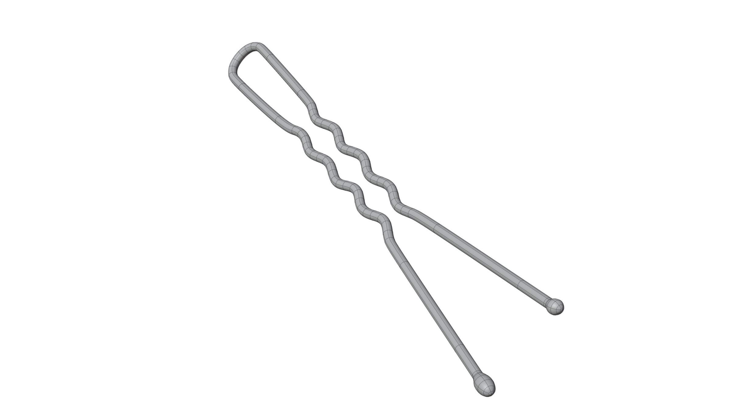 Bobby Pin 3D Model by cagatay_cetin