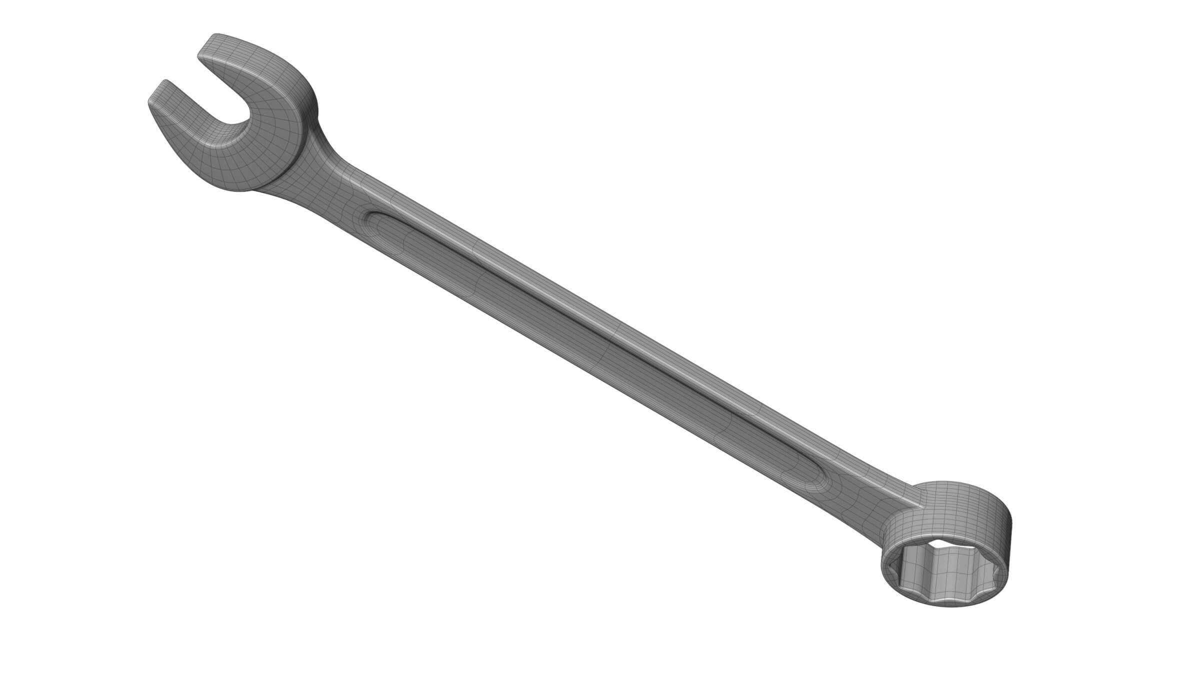 Combination Spanner Set 3D Model by cagatay_cetin