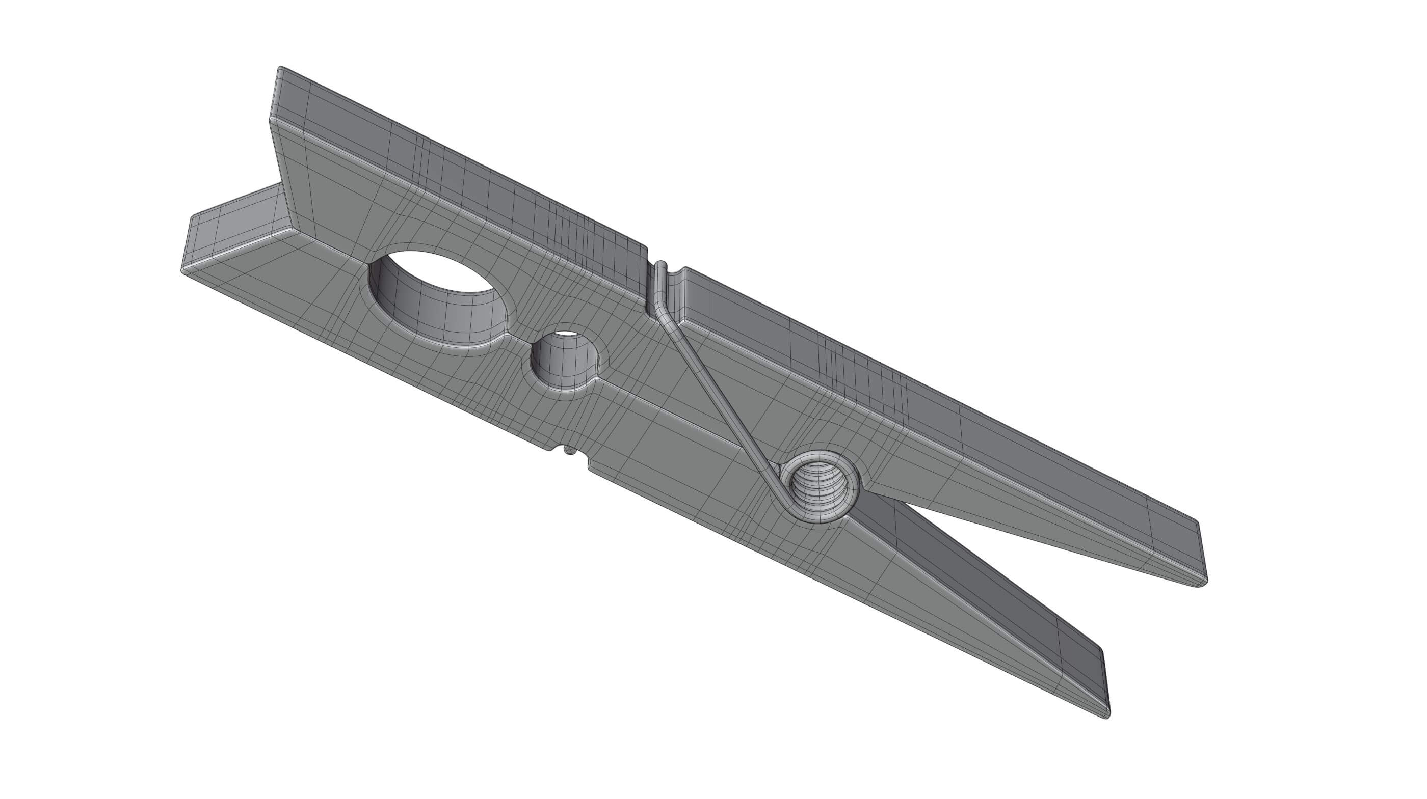 Wooden Clothespin - 3D Model by cagatay_cetin