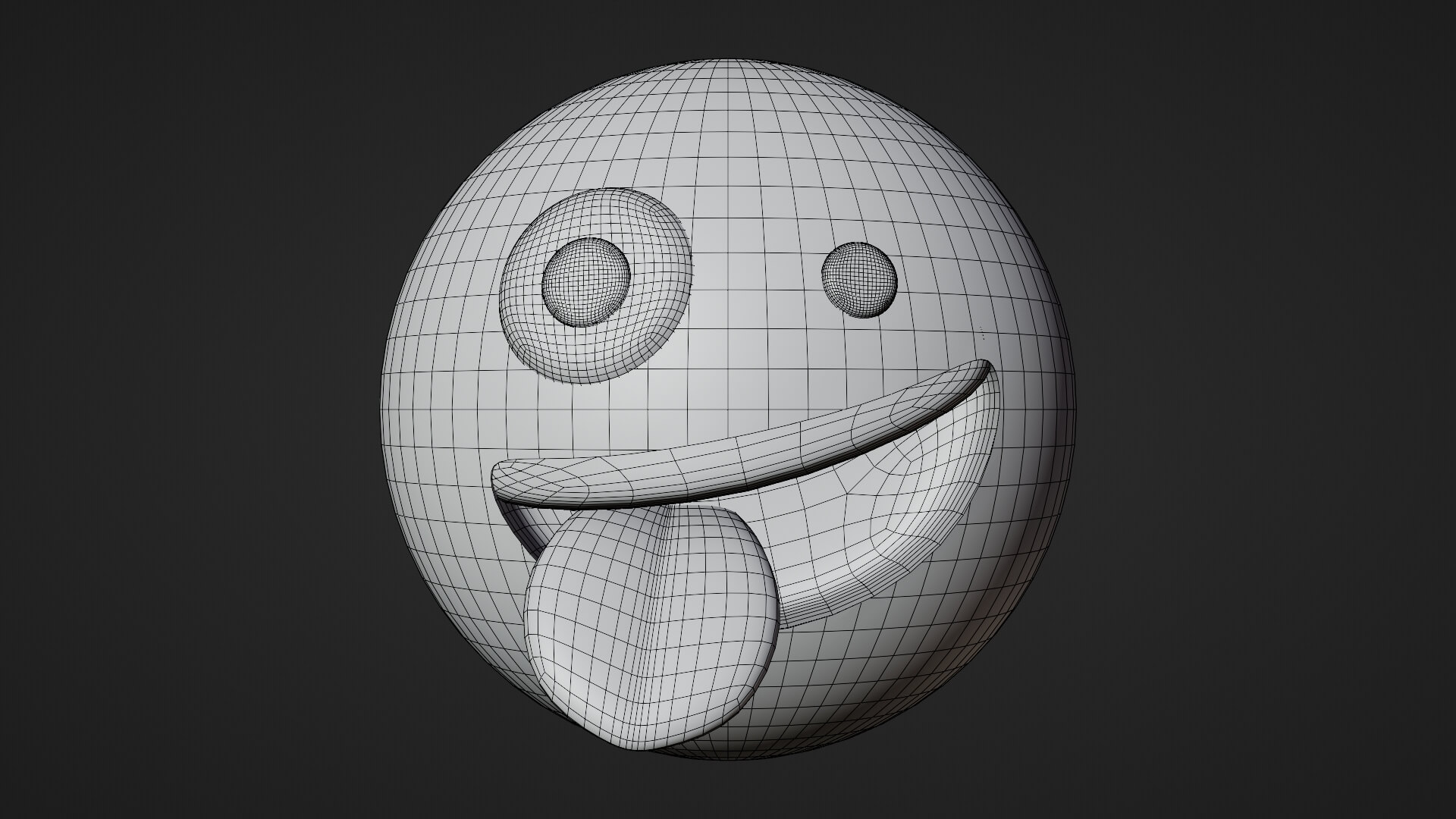Silly Face Emoticon Emoji or Smiley - 3D Model by cangbacang