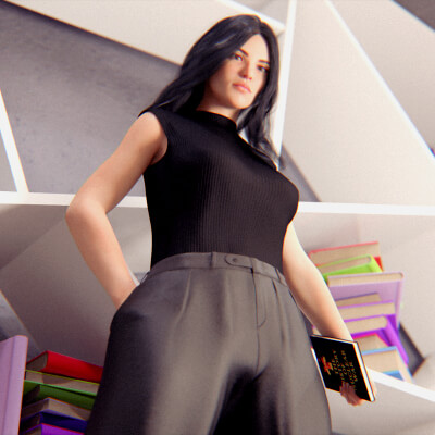 CVN Dark Academia Outfit for Genesis 8 Females by CapellaVN