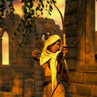 Once Upon a Time There Was a Young Female Archer Named Leil