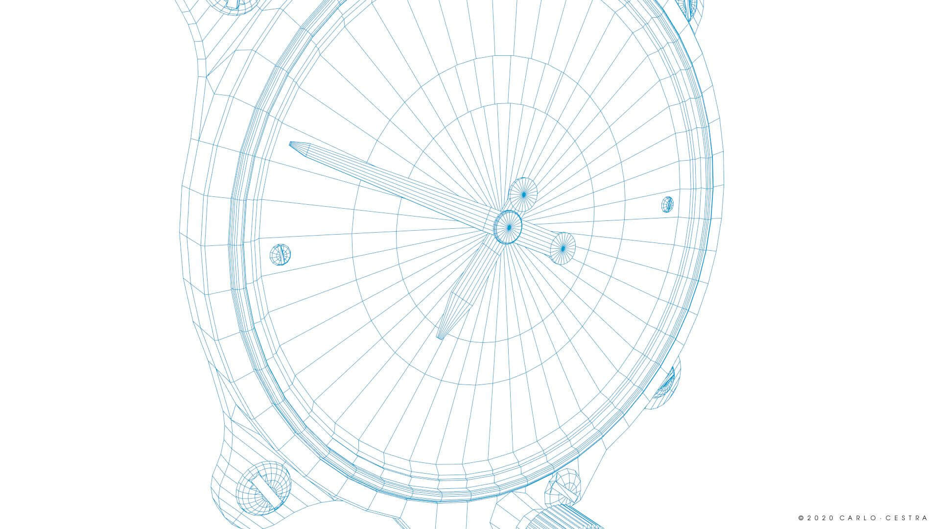 Japanese Altimeter Gauge 3D Model by Carlo Cestra