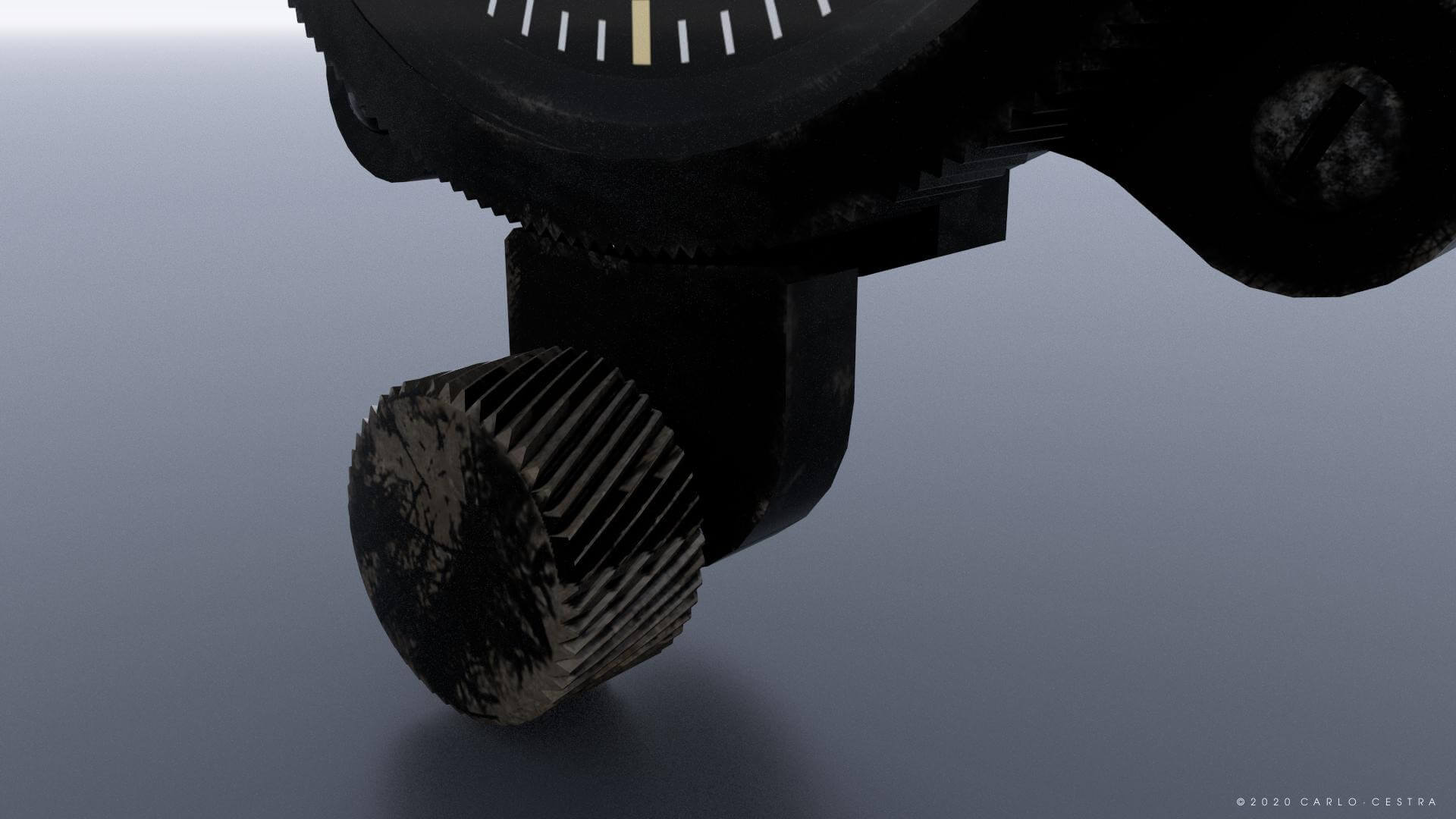 Japanese Clock Gauge 3D Model by Carlo Cestra