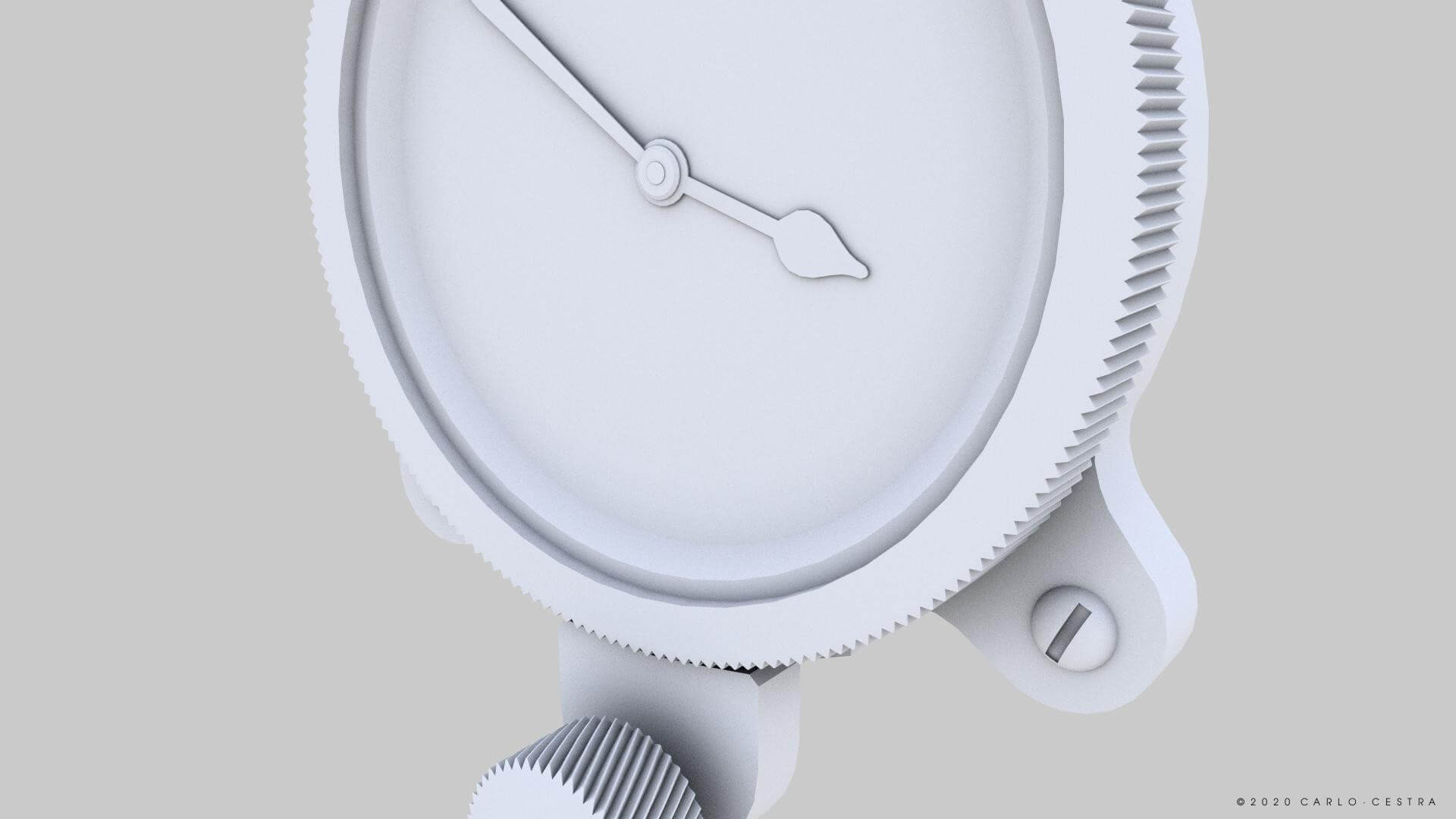 Japanese Clock Gauge 3D Model by Carlo Cestra