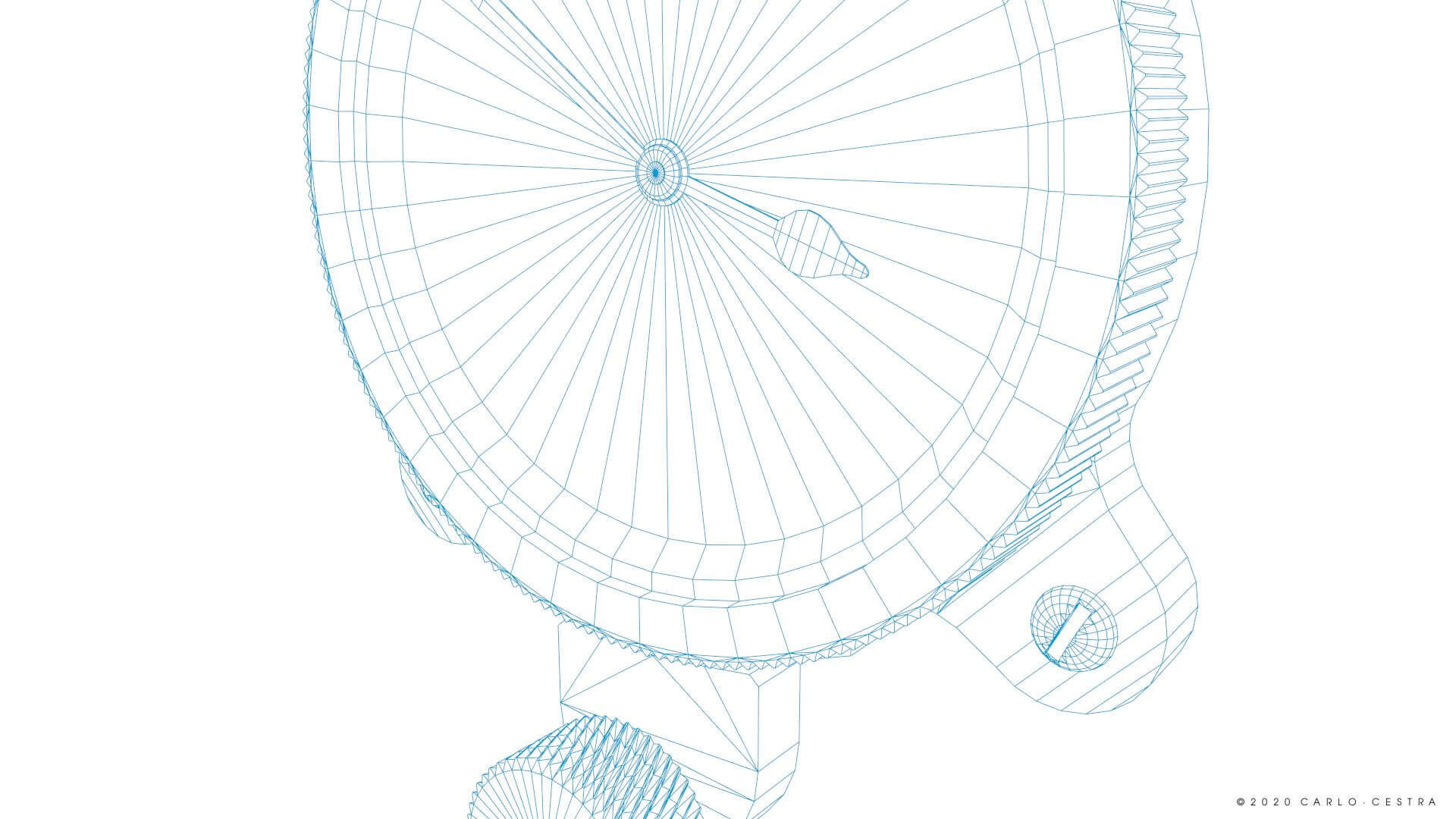 Japanese Clock Gauge 3D Model by Carlo Cestra