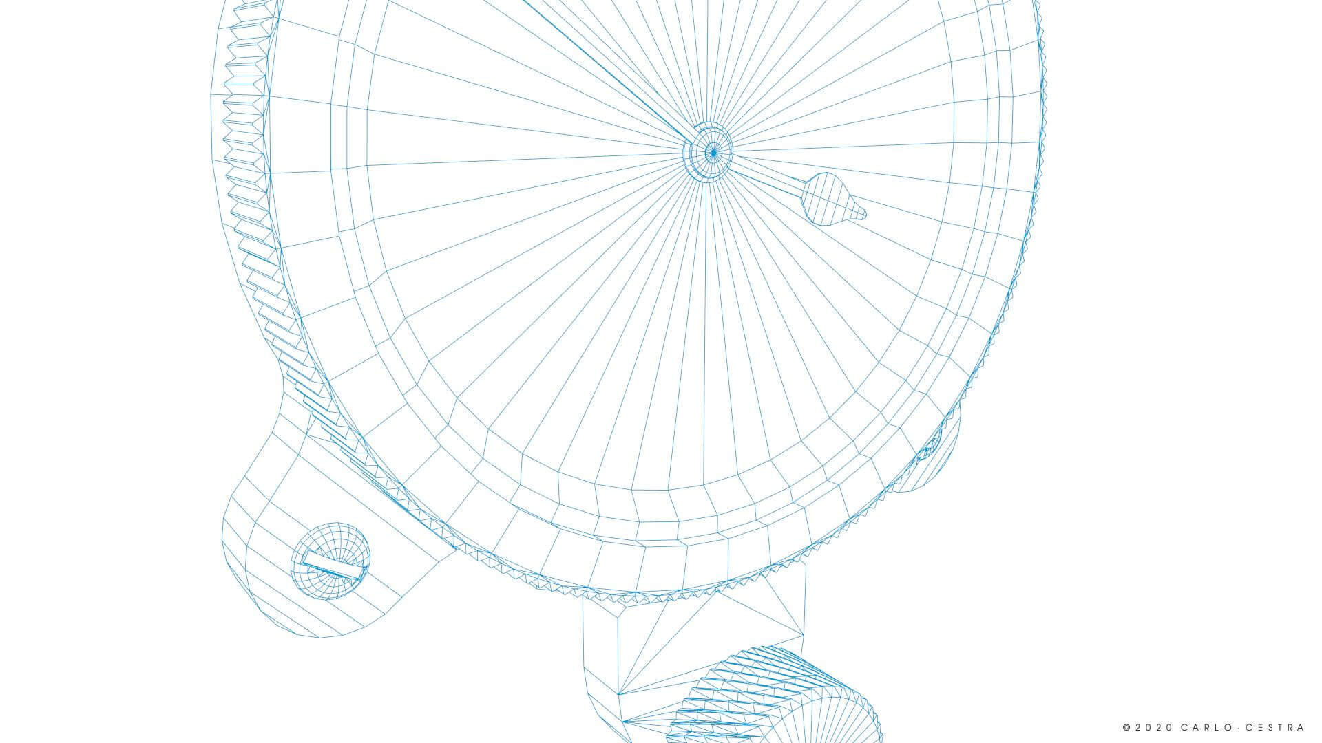 Japanese Clock Gauge 3D Model by Carlo Cestra