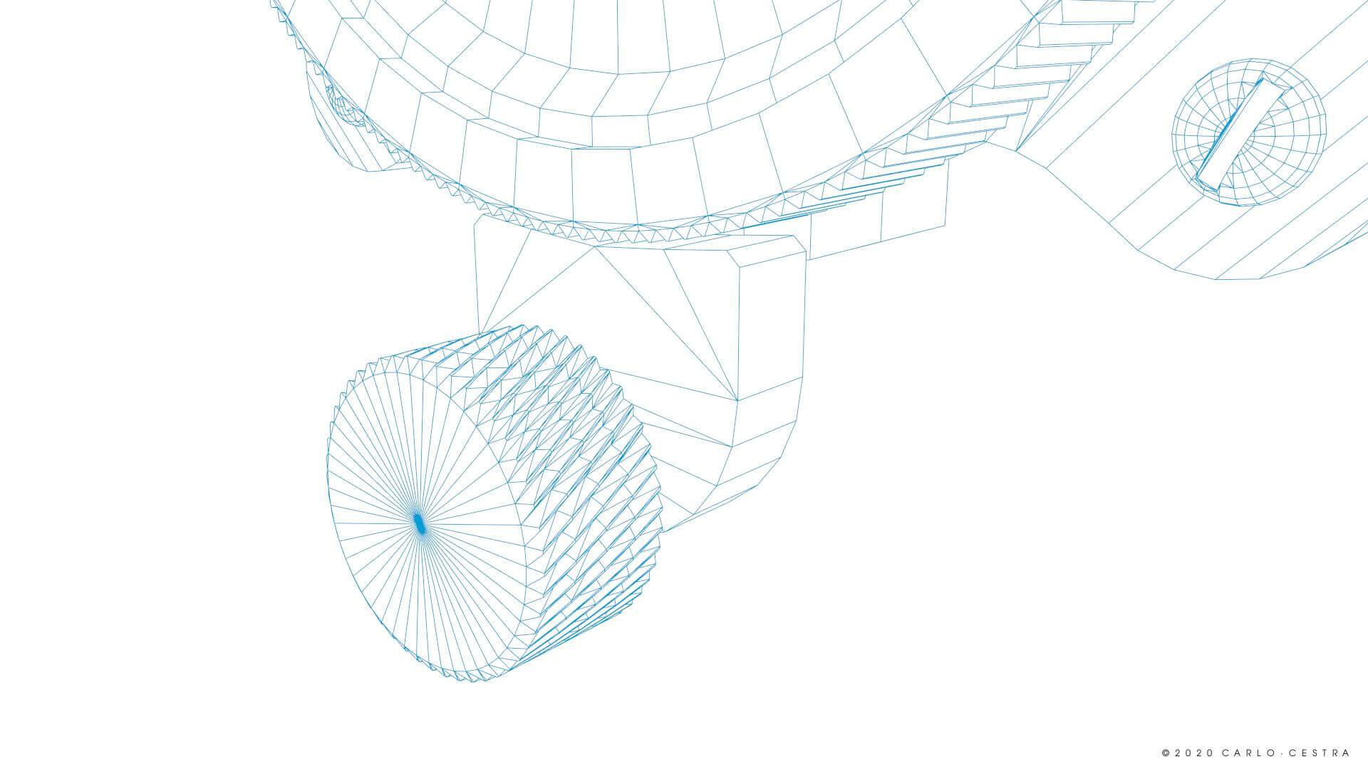 Japanese Clock Gauge 3D Model by Carlo Cestra