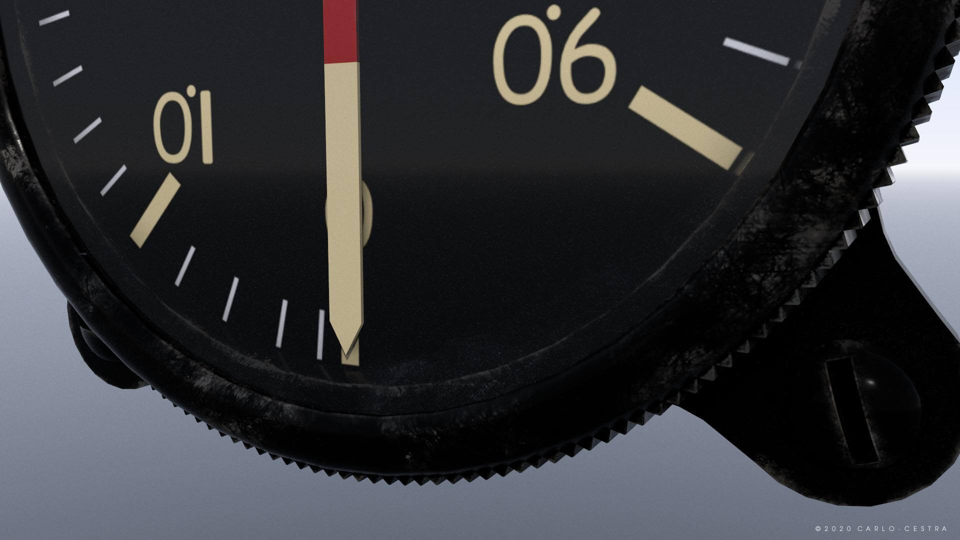 Japanese Fuel Pressure Gauge 3D Model by Carlo Cestra