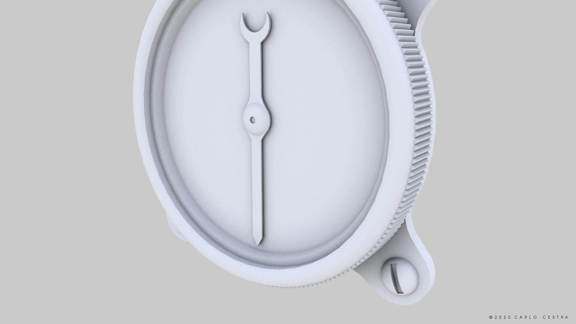 Japanese Fuel Pressure Gauge 3D Model by Carlo Cestra