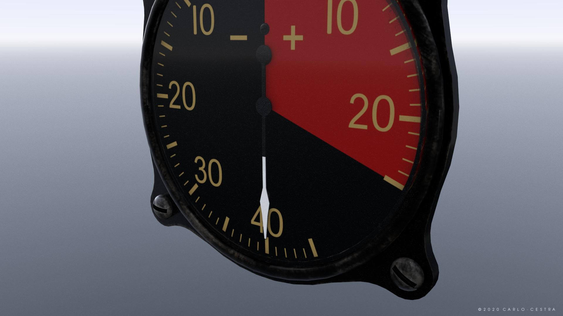 Japanese Intake Manifold Pressure Gauge 3D Model by Carlo Cestra