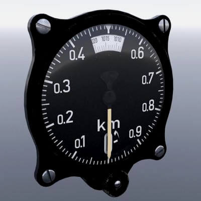 Luftwaffe Altimeter Gauge