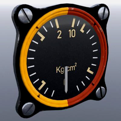 Luftwaffe Fuel and Oil Pressure Gauge