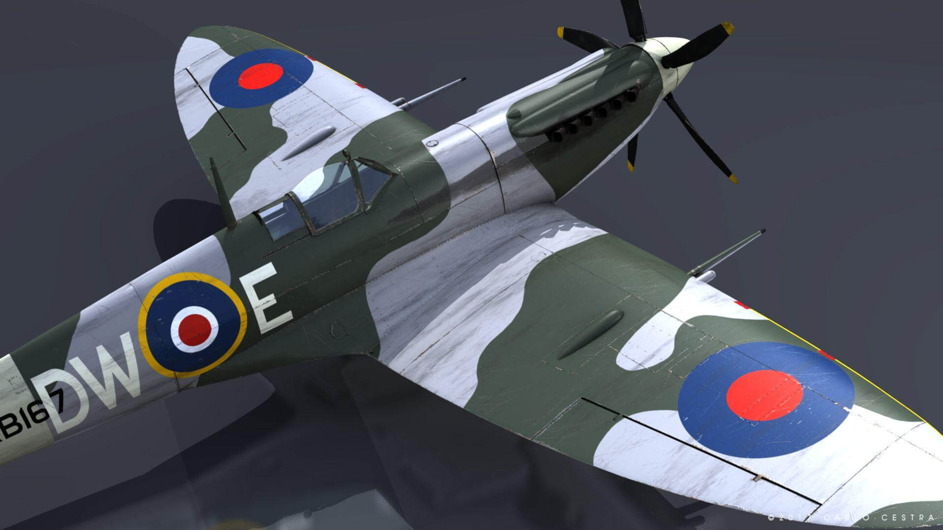 Supermarine Spitfire MK XIV 610th Squadron 3D Model By Carlo Cestra supermarine-spitfire-mk-xiv-610th-squadron-3d-model-by-carlo-cestra