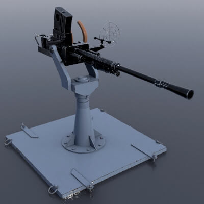 Type 96 - 25mm AT-AA Japanese Single Gun