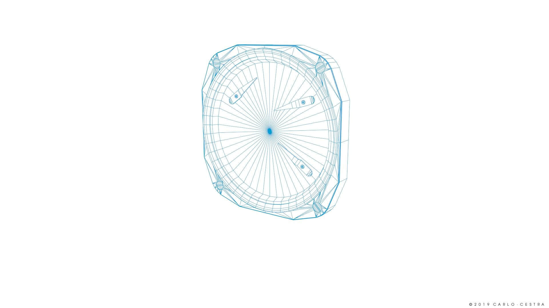 US Fuel Quantity Gauge 3D Model by Carlo Cestra