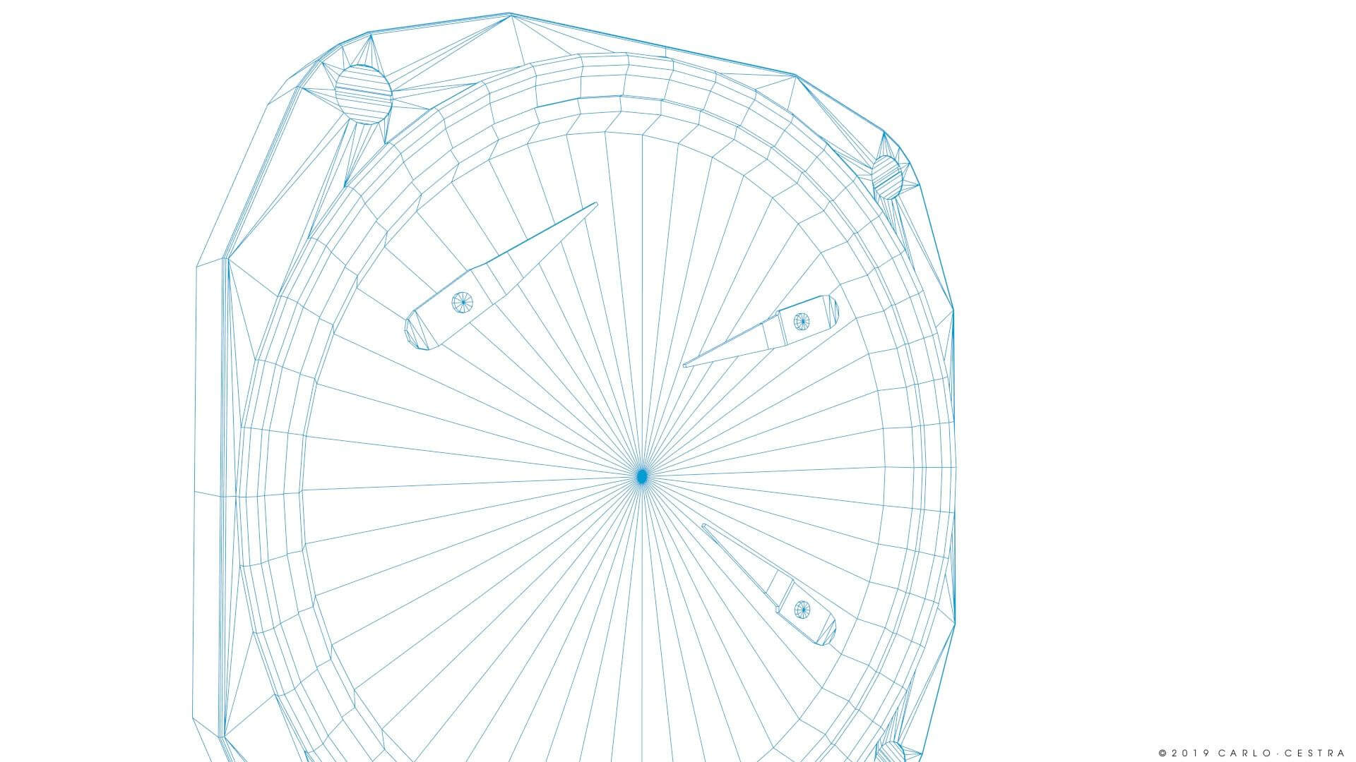 US Fuel Quantity Gauge 3D Model by Carlo Cestra