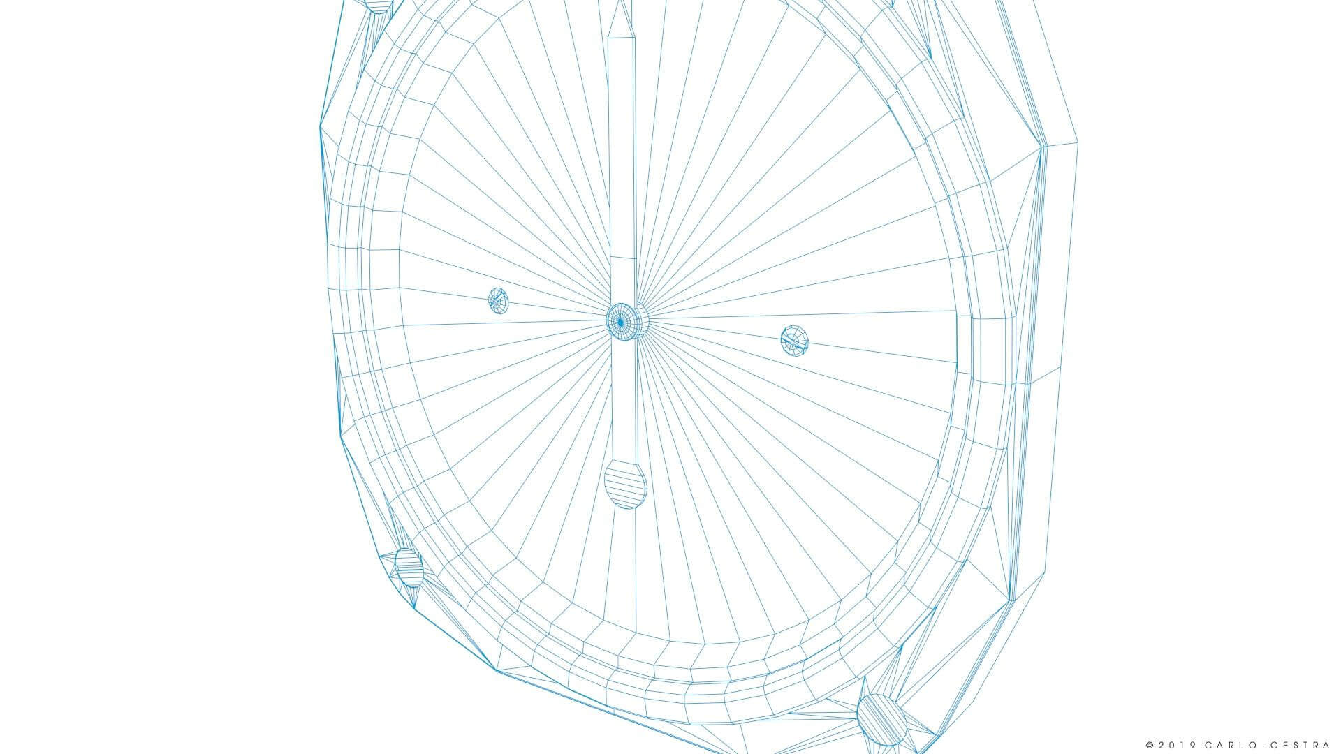 US Oil Pressure Gauge 3D Model by Carlo Cestra