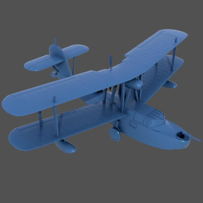 Walrus 1/72 Scale 3D Model Commercial License