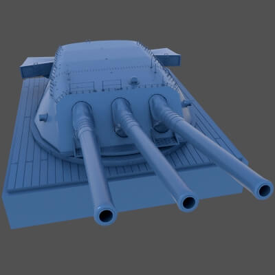 Yamato Type 94 Main Turret 1/72 Scale Commercial License