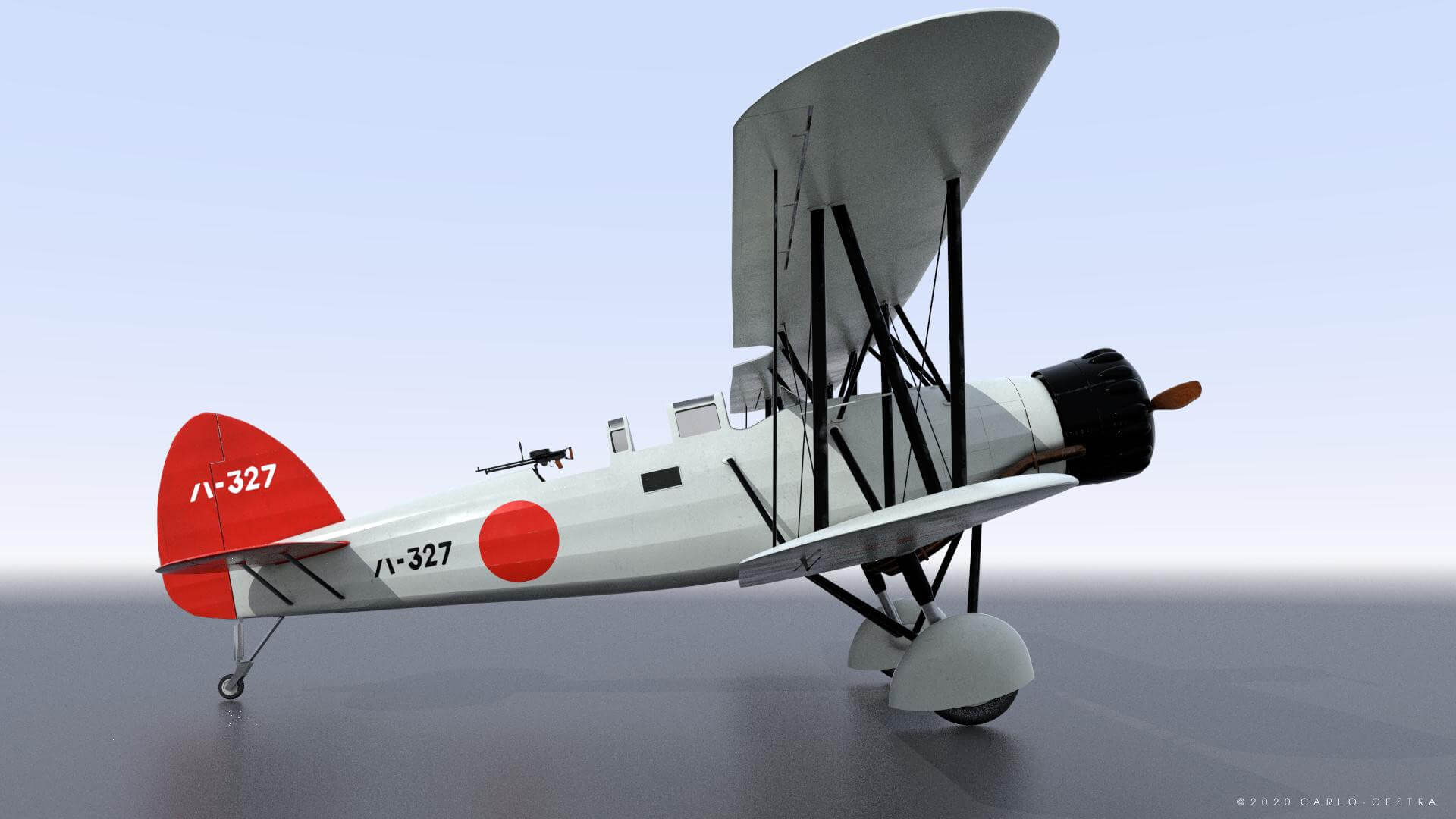 Yokosuka B4Y Ha327 3D Model by Carlo Cestra