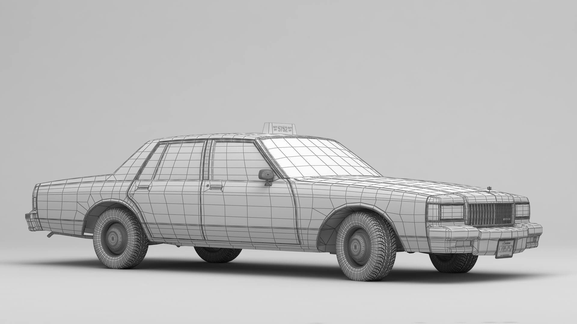 1:18 Chevrolet Caprice NEW YORK TAXI UT modell DOBOZA NÉLKÜL