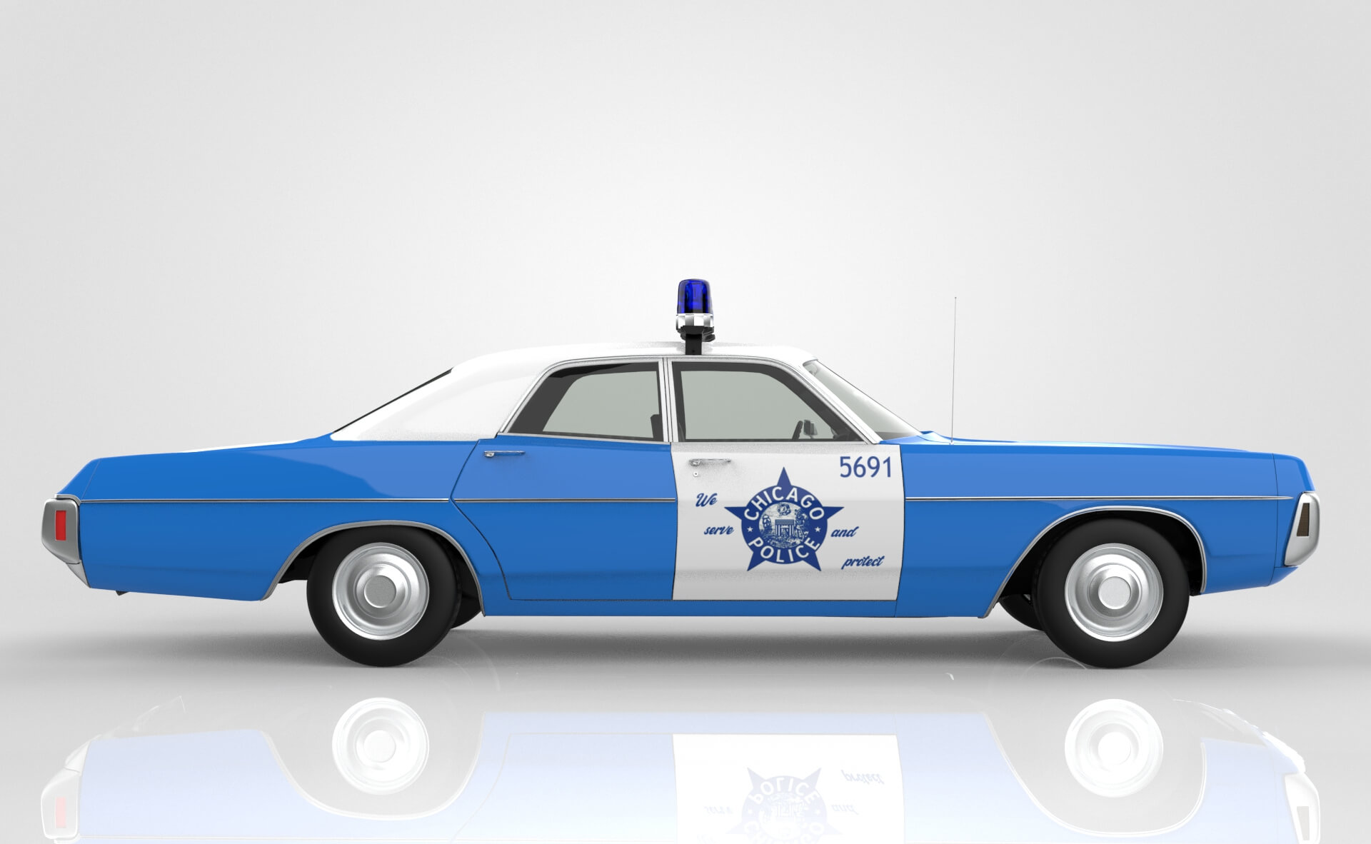 Dodge Polara Police 1971 3d Model By Carmodels3d 