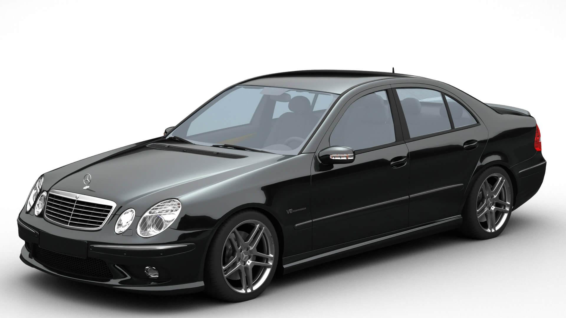 Garniture Autocollant Pour Pilier B/C Mercedes Classe E W211 (2003-2009) - Cache-rayures - Noir, Argent, Carbone