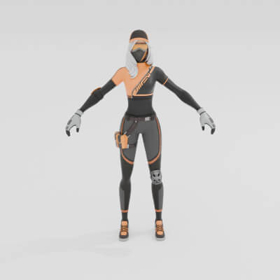 Runway Racer - Fortnite 3D Model by Catarifrangente