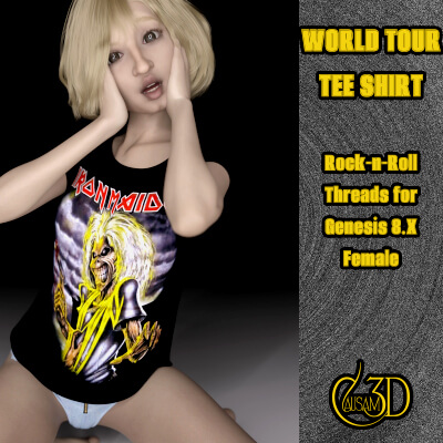 Additional Concert Mats for World Tour Tee-Shirt for G8F by Causam3D