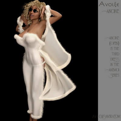Anemoi Anoixe Sheer dForce Dress and Shawl for G8 Female