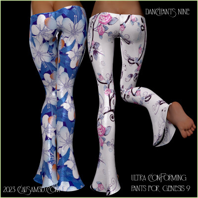 Bumcuppers Dancipants dForce Conforming Pants for Genesis 9