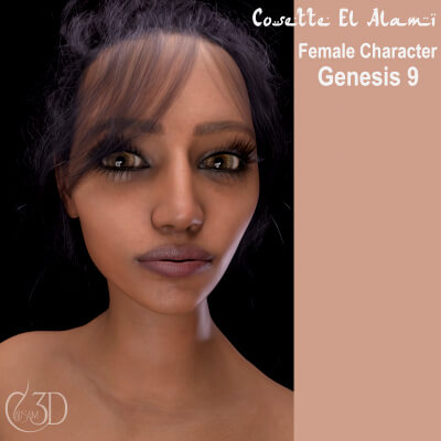 Cosette El Alami Female Character for Genesis 9