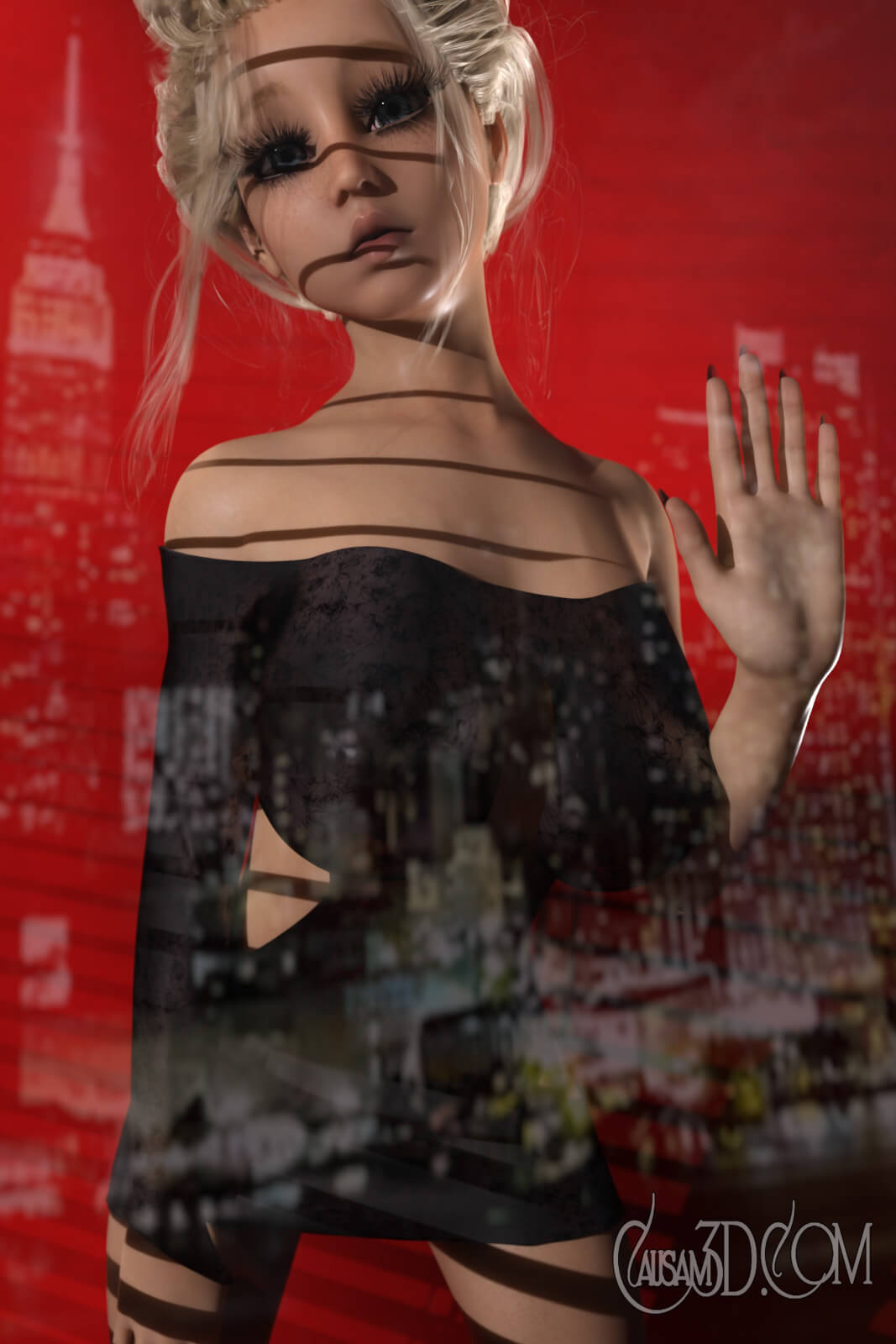 Penthouse View 3D Render, Digital Art by Causam3D