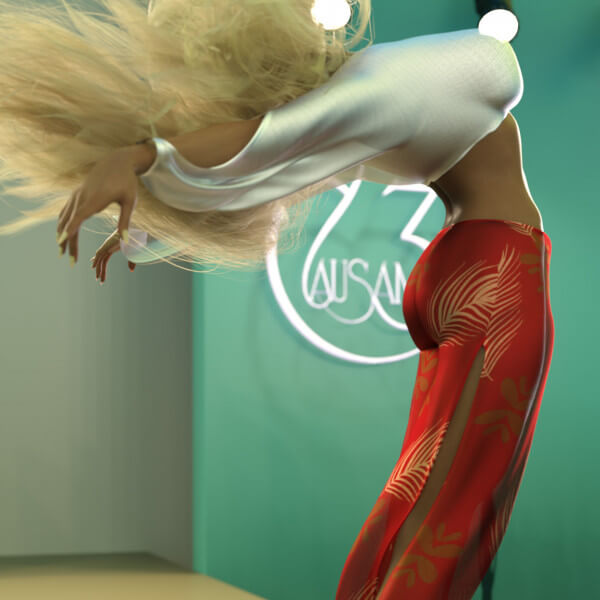 Ursa Midriff Beach Pantsuit