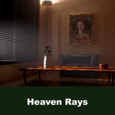 Heaven Rays EZ Volumetric Cube for Daz Studio and Iray