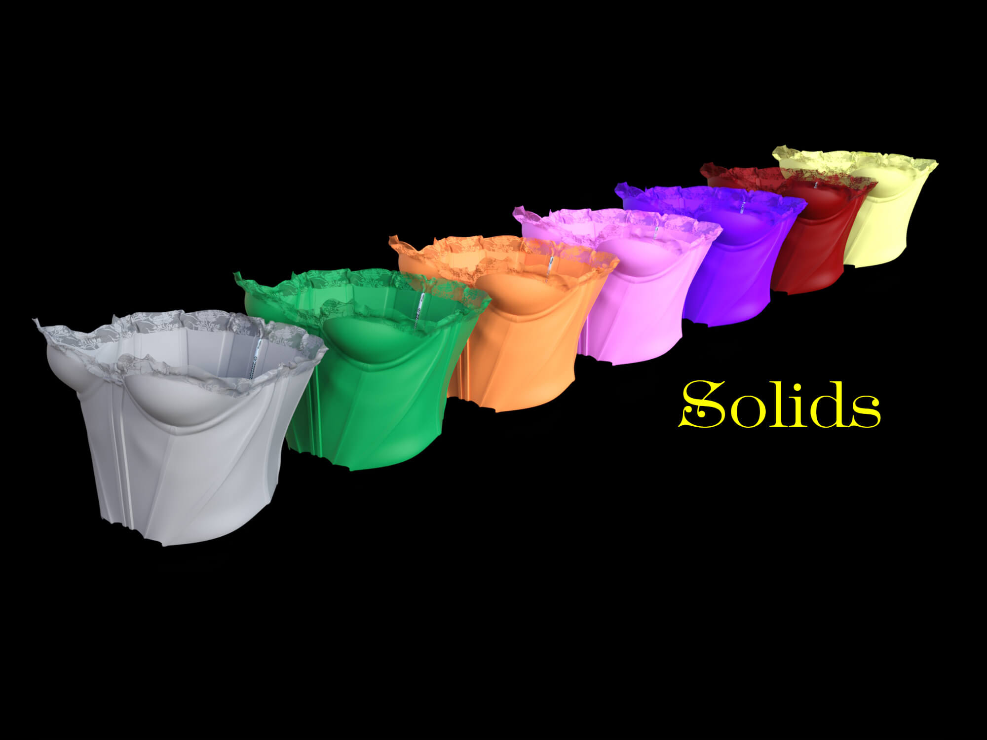 Materials for Shelf Lift Corset & Bloomers Victorian for G8F - Free Daz