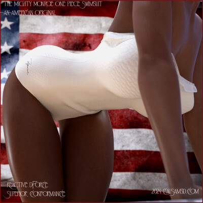 Mighty Monroe Vintage One Piece Swimsuit for G8F