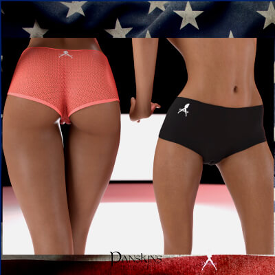 Panskins Athletic Shorts for Genesis 8 Female