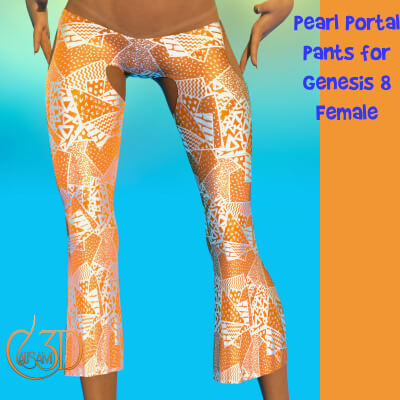 Pearl Portal Pants for Genesis 8 Female