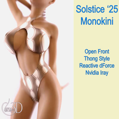 Solstice 25 Monokini for DAZ Studio Genesis 8 Female