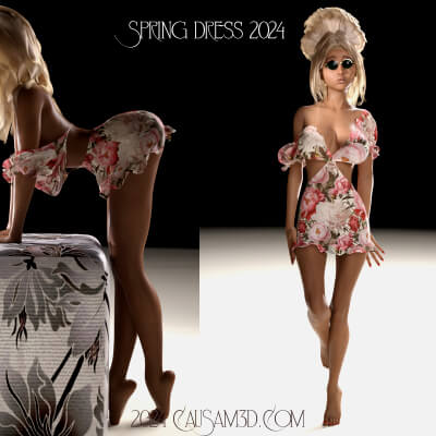 Spring Dress 2024 Reactive dForce Party Dress for G8 Female