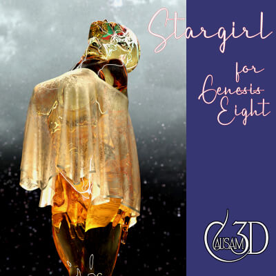 Stargirl UVs and Materials for Daz Studio Genesis 8 Female by Causam3D