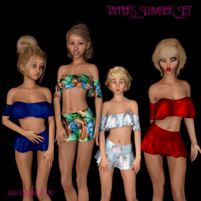 Tappers dForce Slumber Set for Genesis 8 Female