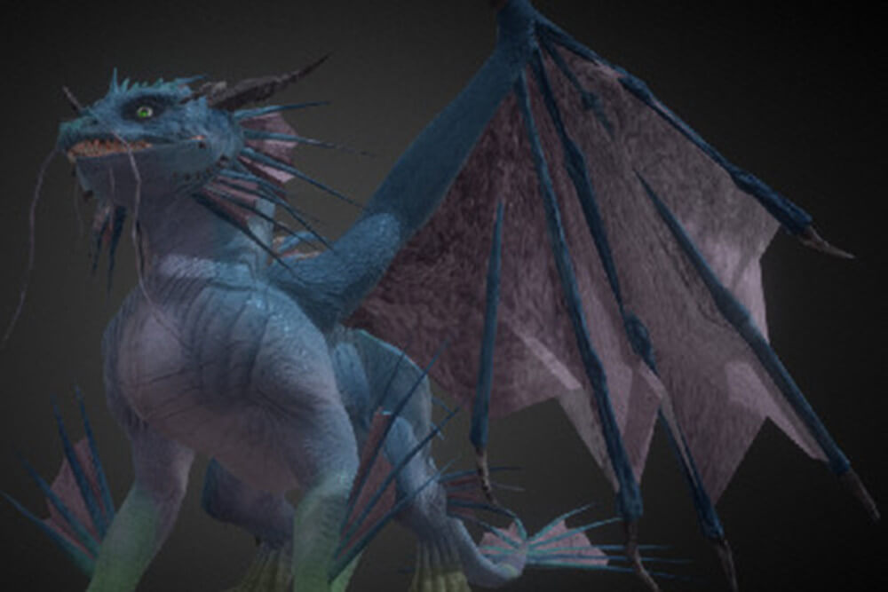 Water Elemental Dragon 3D Model by Centauro5legs