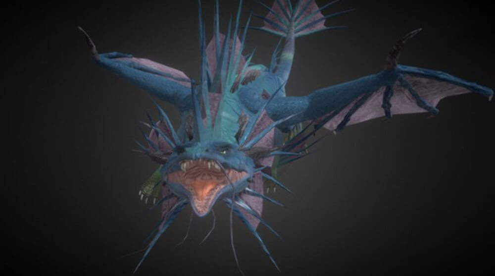 Water Elemental Dragon 3D Model by Centauro5legs