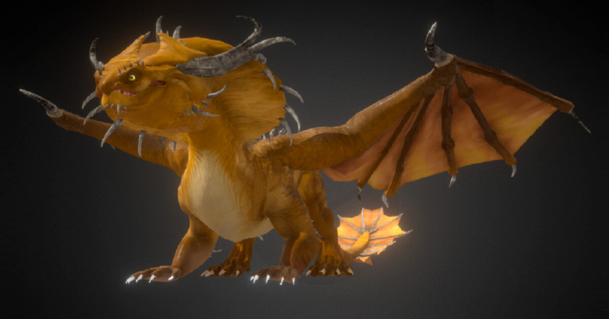 Lightning Elemental Dragon 3D Model by Centauro5legs